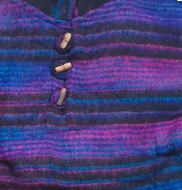 Brushed Poncho With Pixie Hood