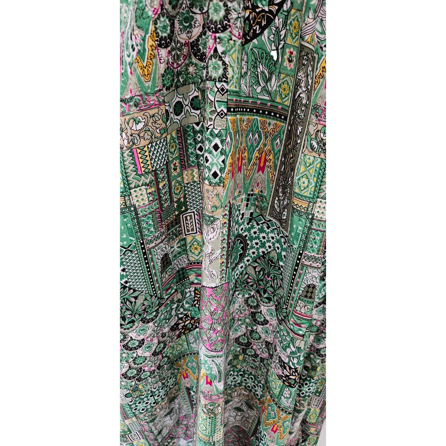 Boho Silk Maxi Dress