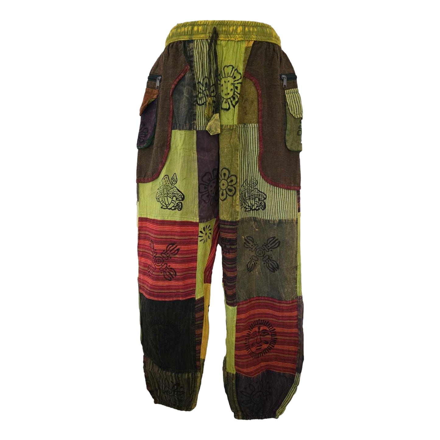 Striped Patchwork Harem Pants -SF37