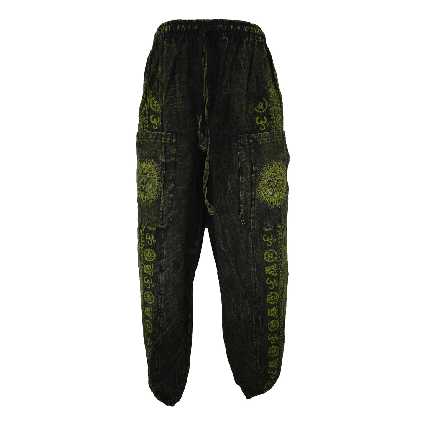 Stone Washed Om Pants - SF41