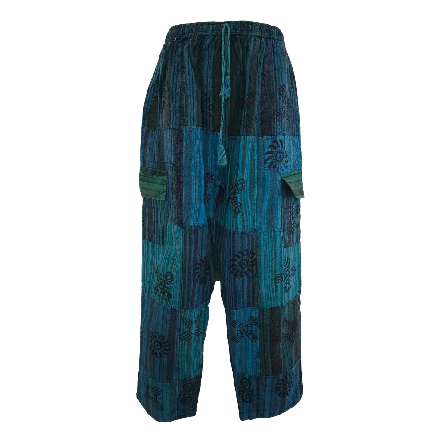 Cargo Block Print Pants