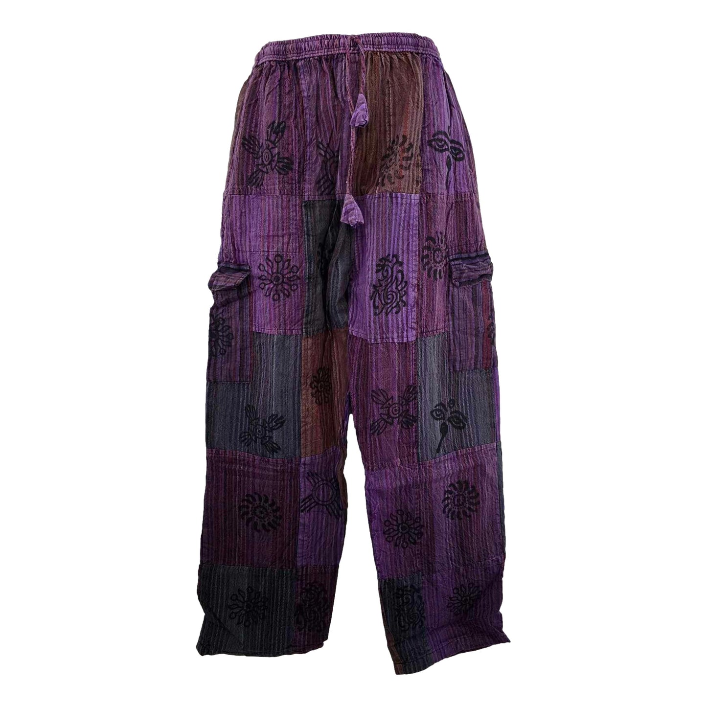 Cargo Block Print Pants