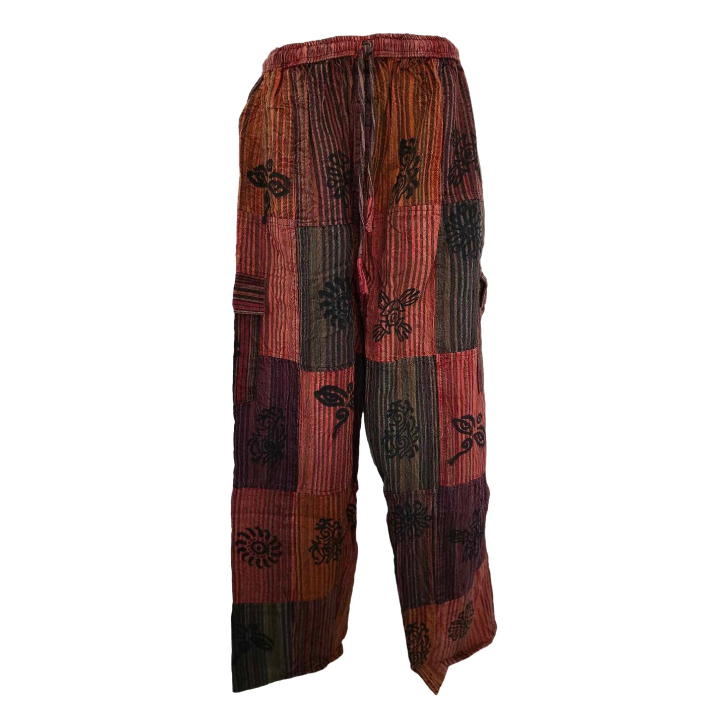 Cargo Block Print Pants