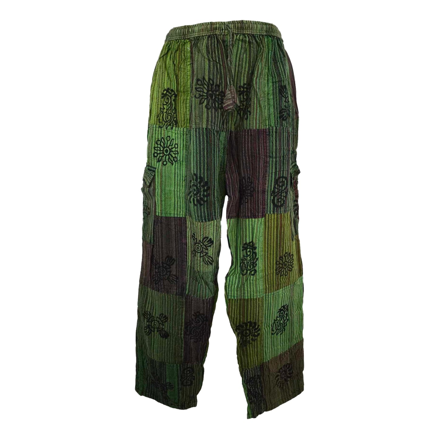 Cargo Block Print Pants