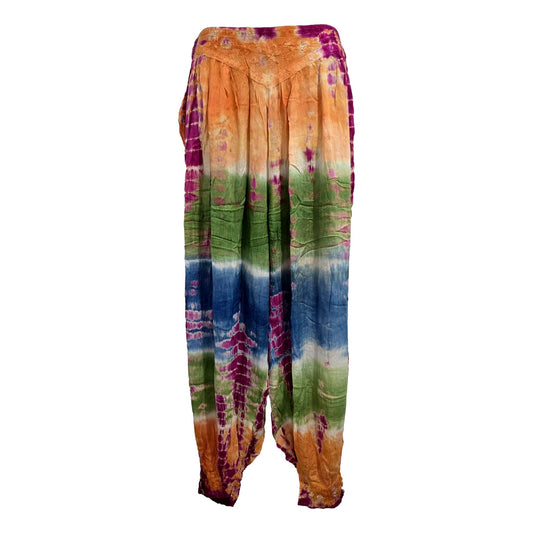 Boho Tie Dye Pants Wide Leg Pants
