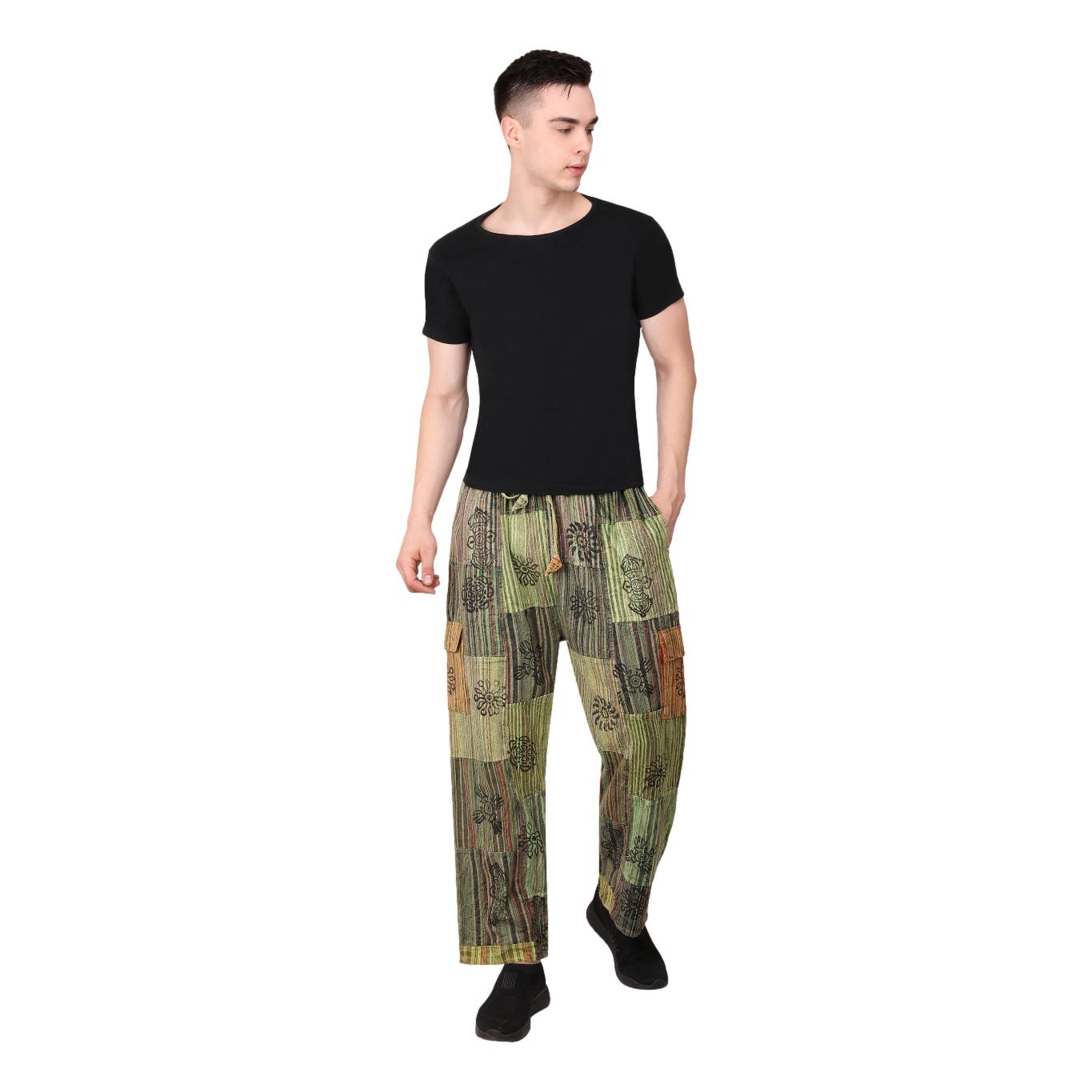 Cargo Block Print Pants