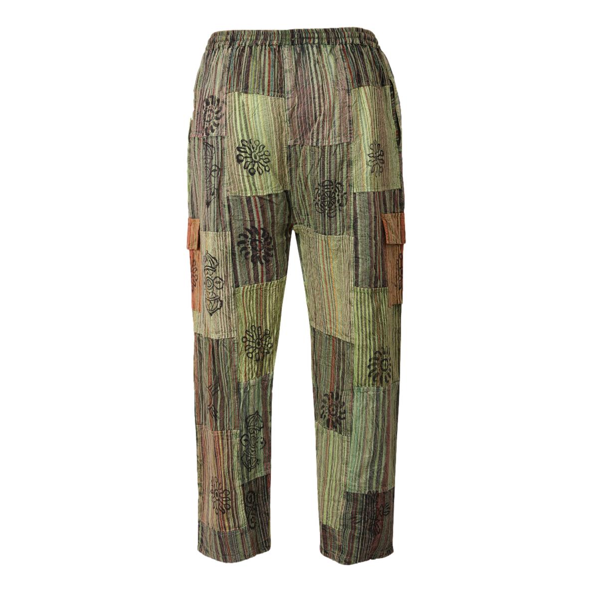 Cargo Block Print Pants