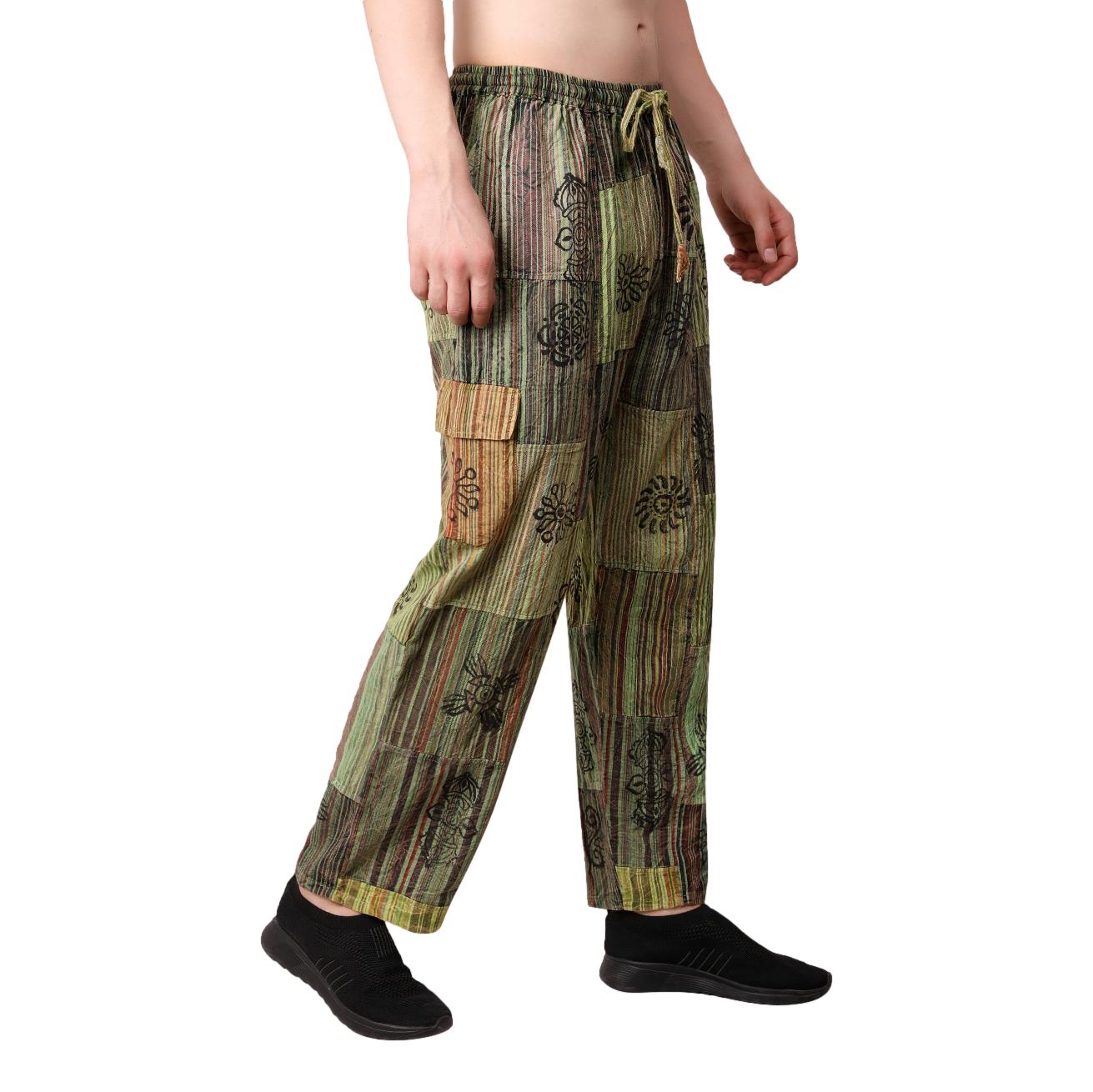 Cargo Block Print Pants