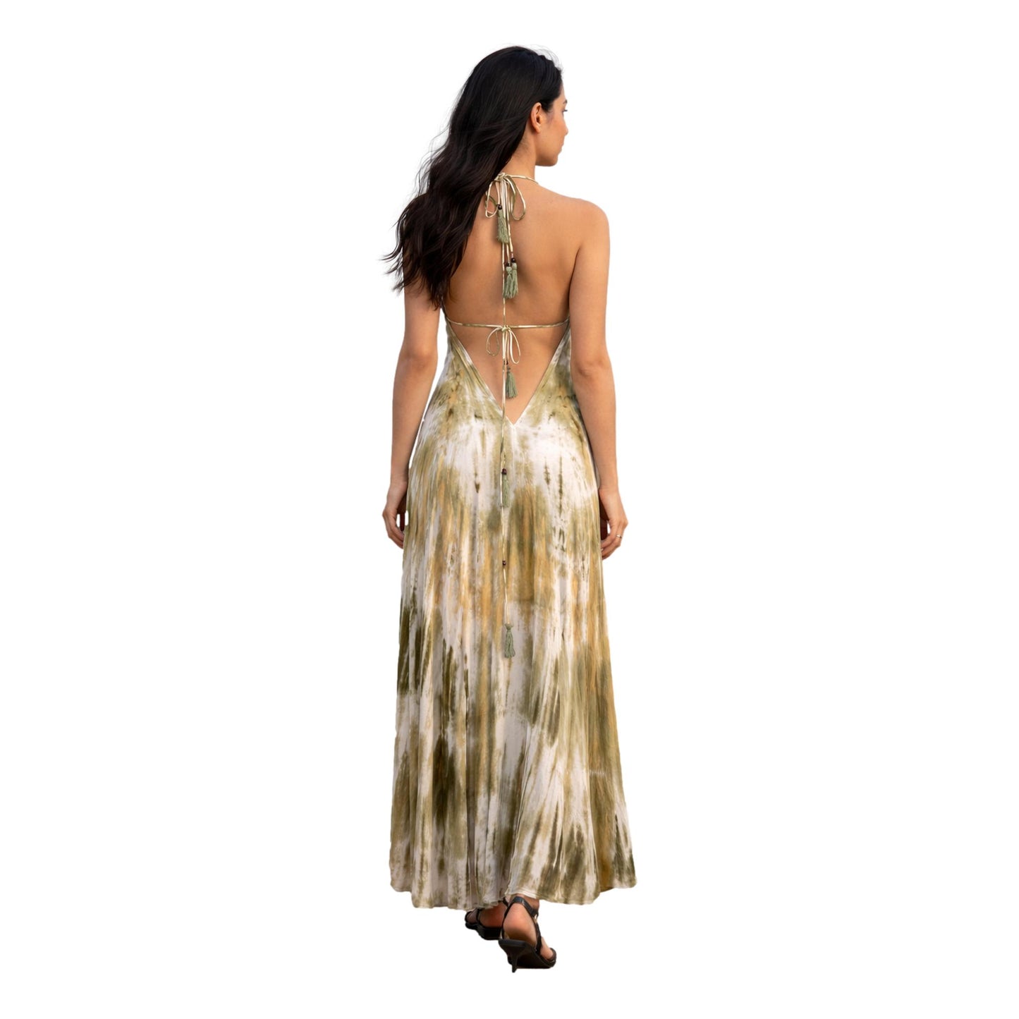 Tie Dye Halter Dress