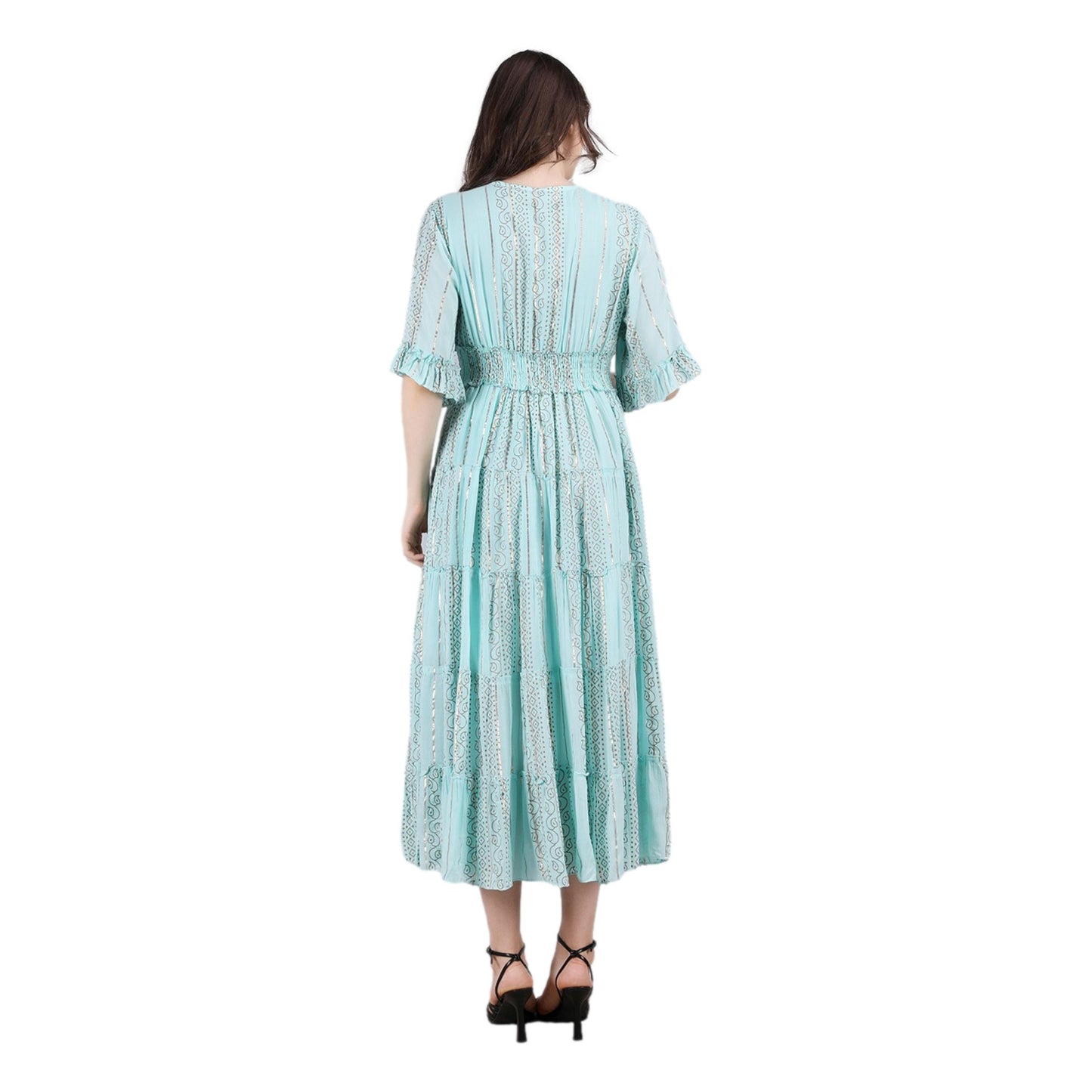 Embroidered Boho Maxi Dress