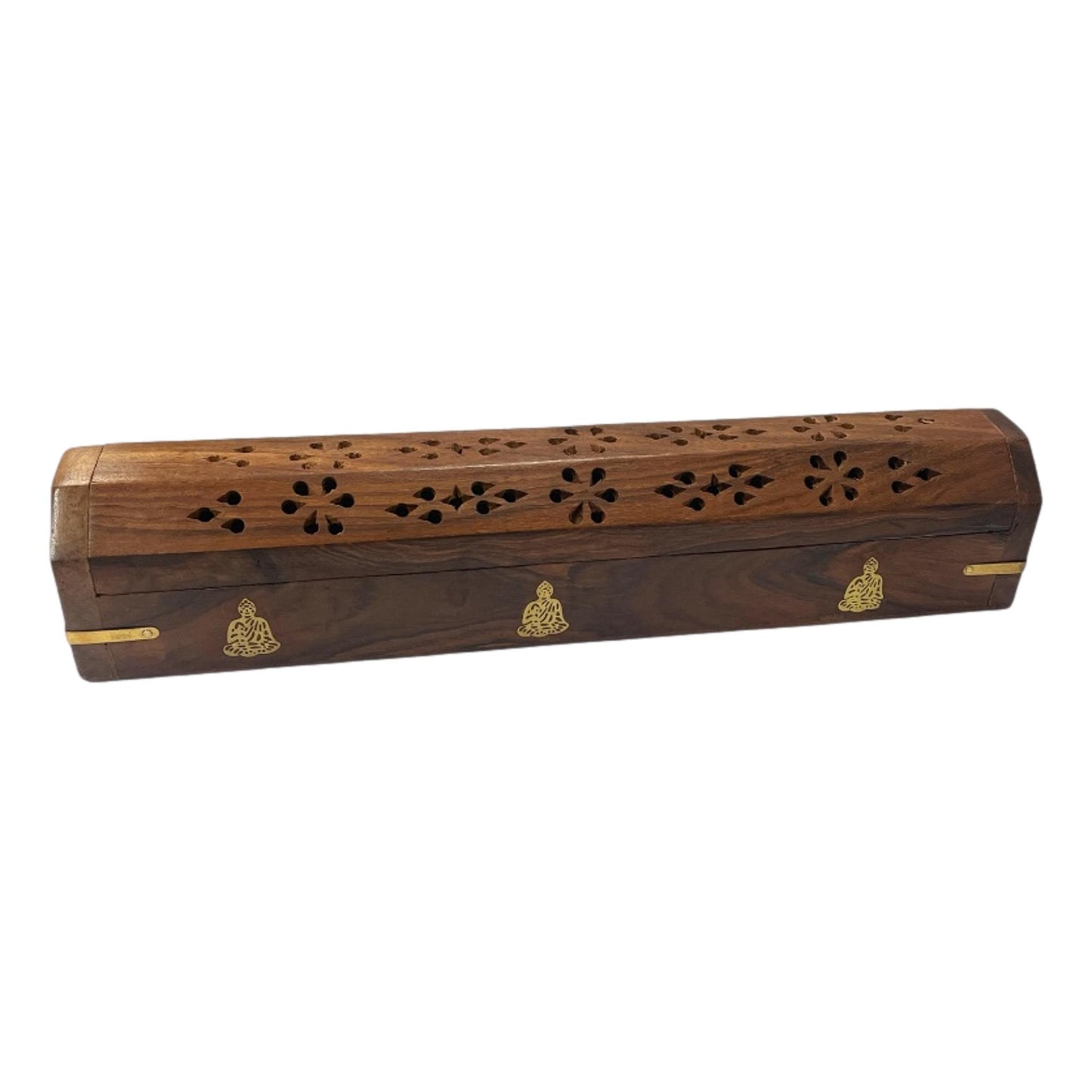 Polished Wooden Hex Incense Box