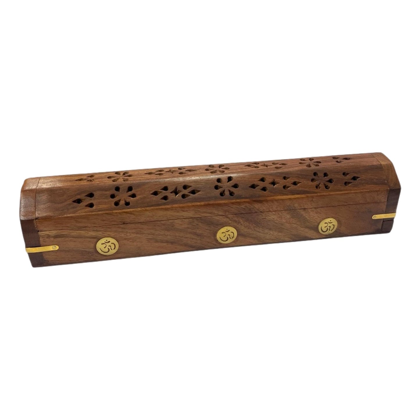 Polished Wooden Hex Incense Box