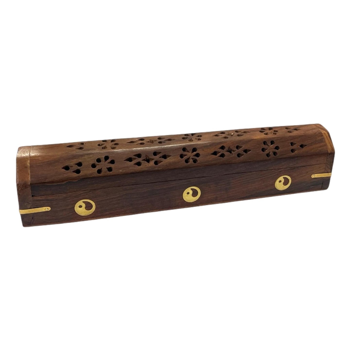 Polished Wooden Hex Incense Box