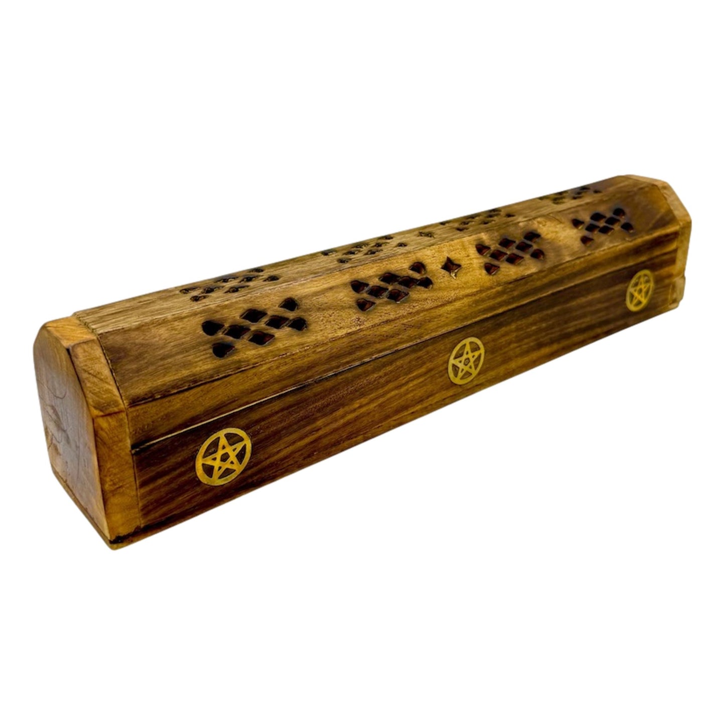 Hexagonal Wooden Incense Holder