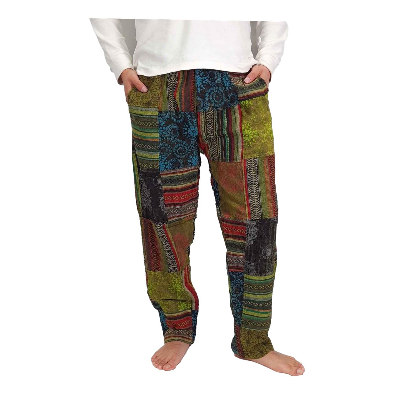 Nepalese Stonewashed Patchwork Pants