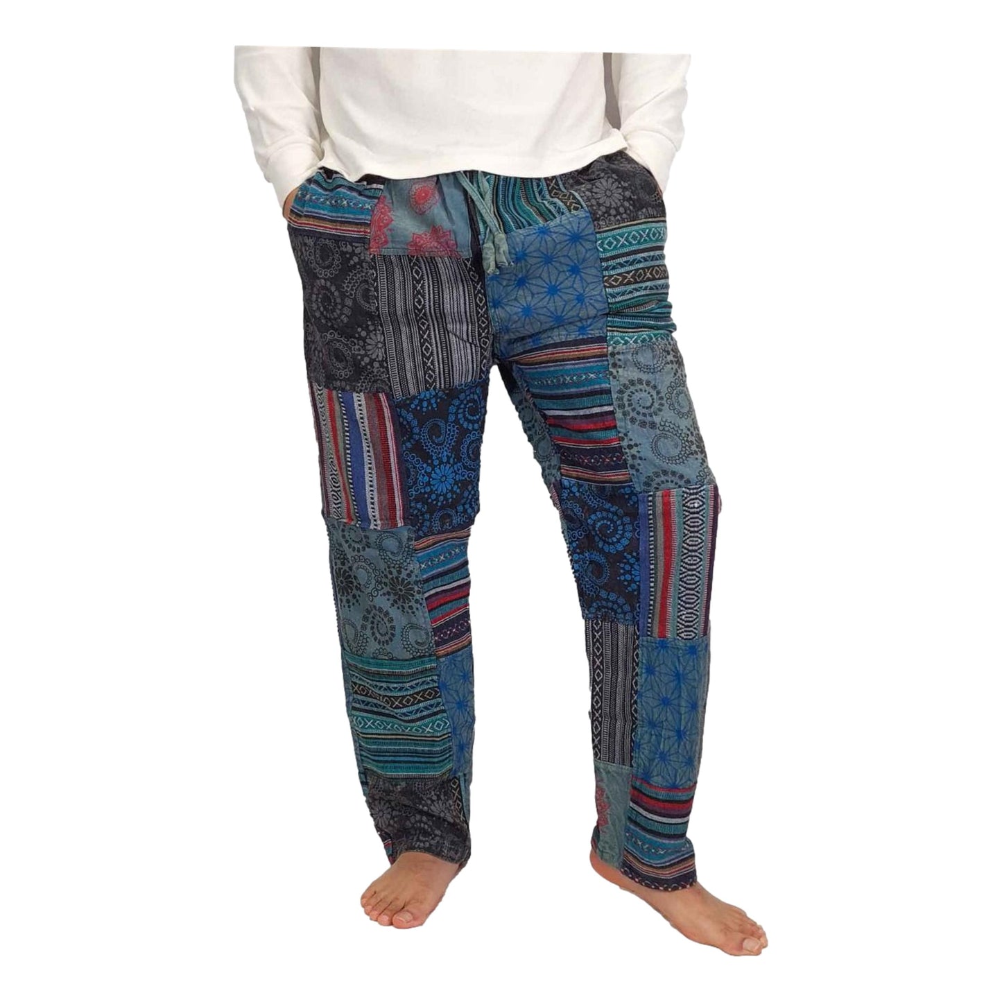 Nepalese Stonewashed Patchwork Pants