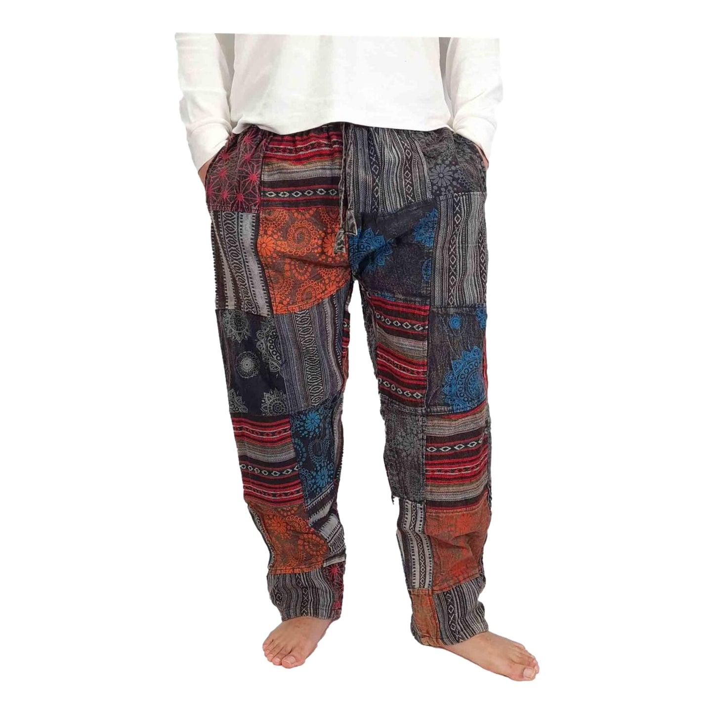 Nepalese Stonewashed Patchwork Pants