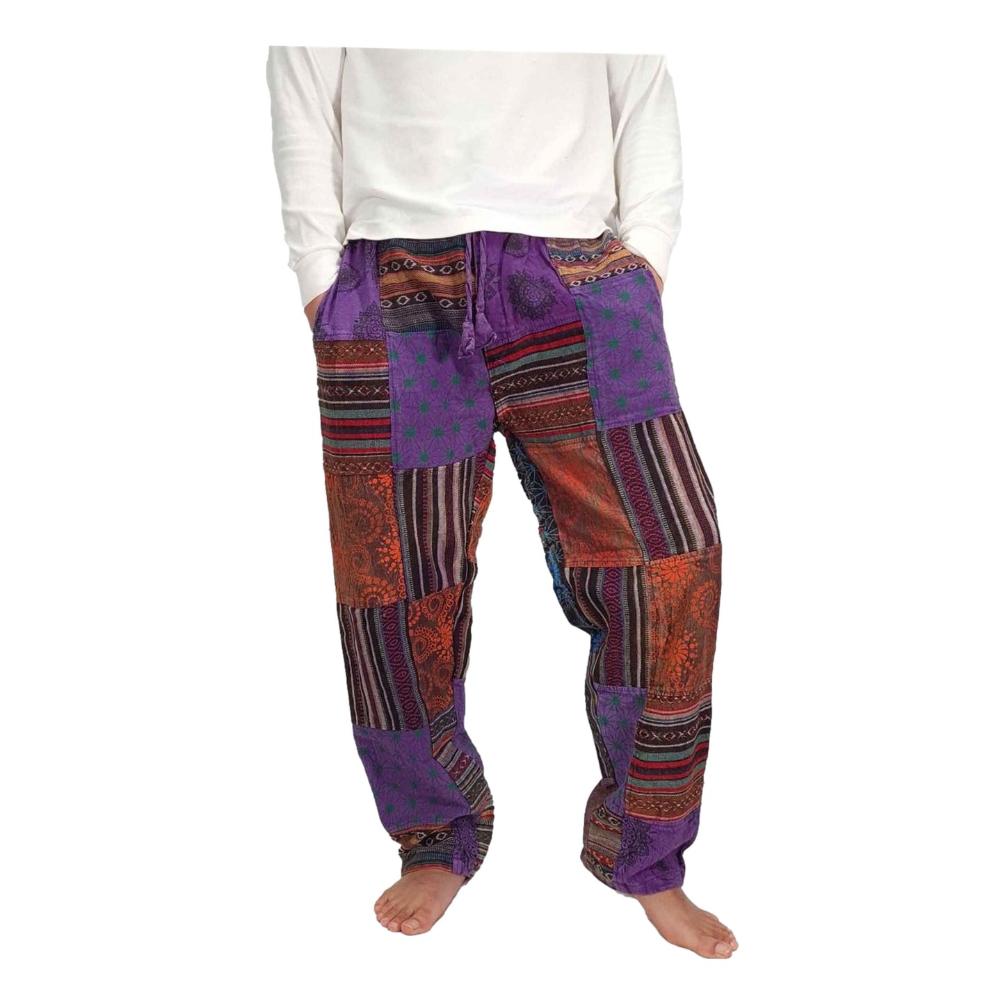 Nepalese Stonewashed Patchwork Pants
