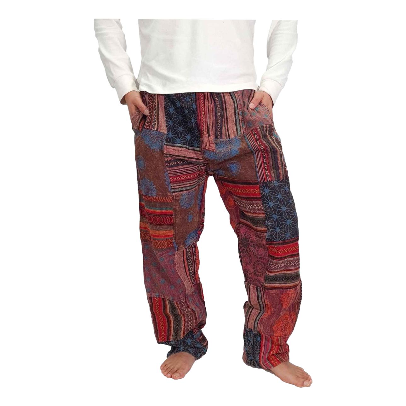 Nepalese Stonewashed Patchwork Pants