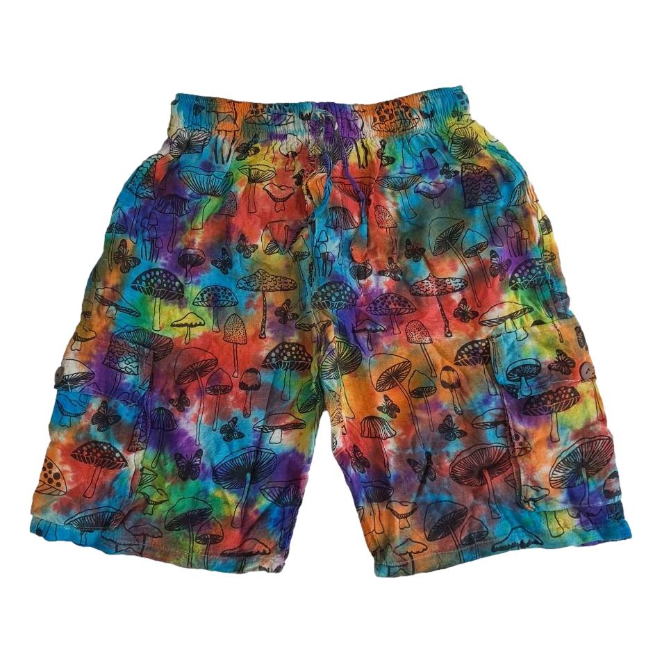 Rainbow Mushroom Cargo Pants