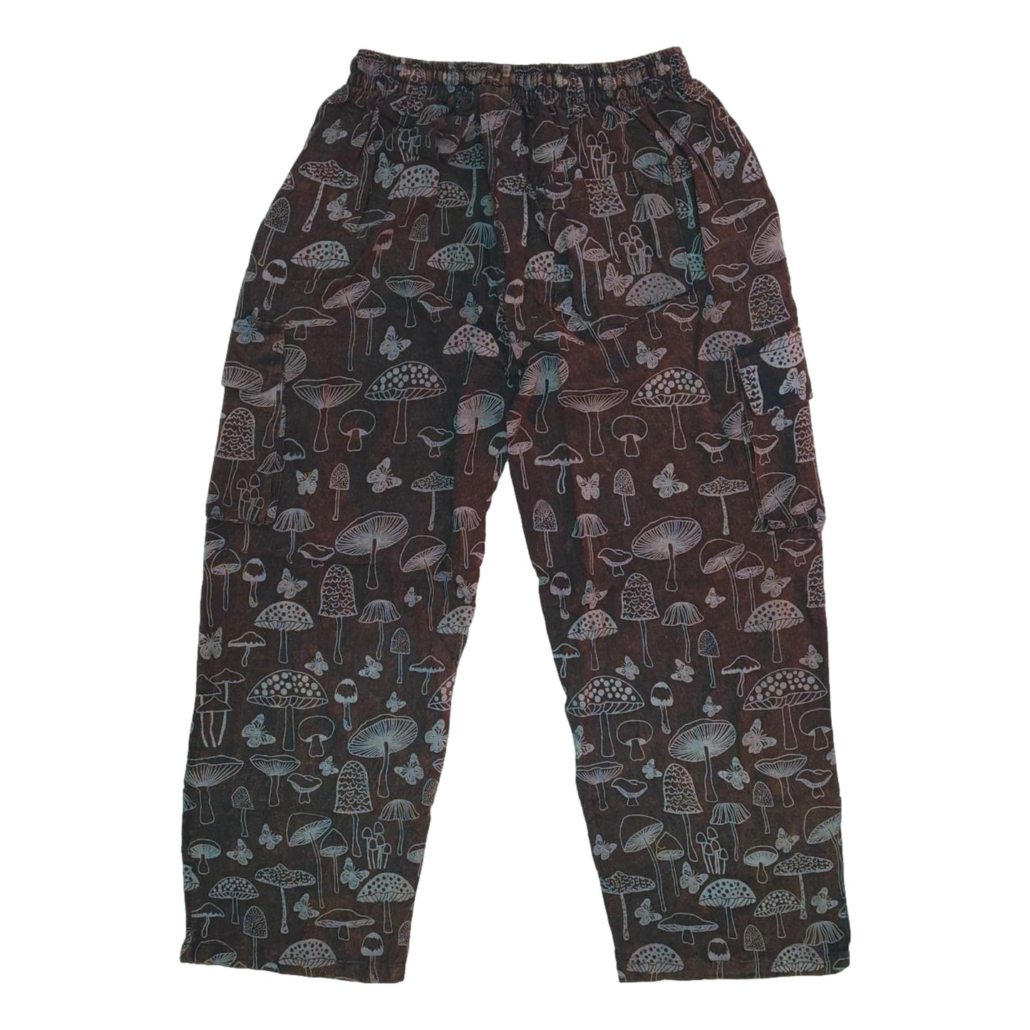 Stonewashed Mushroom Cargo Pants