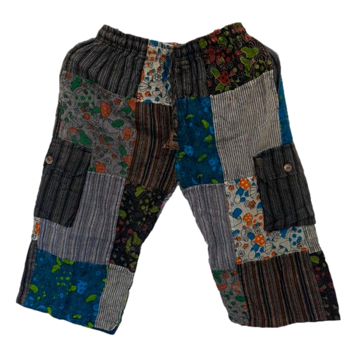 Mushroom Patchwork Shorts