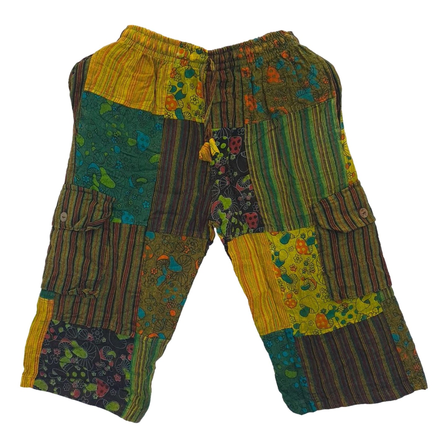 Mushroom Patchwork Shorts