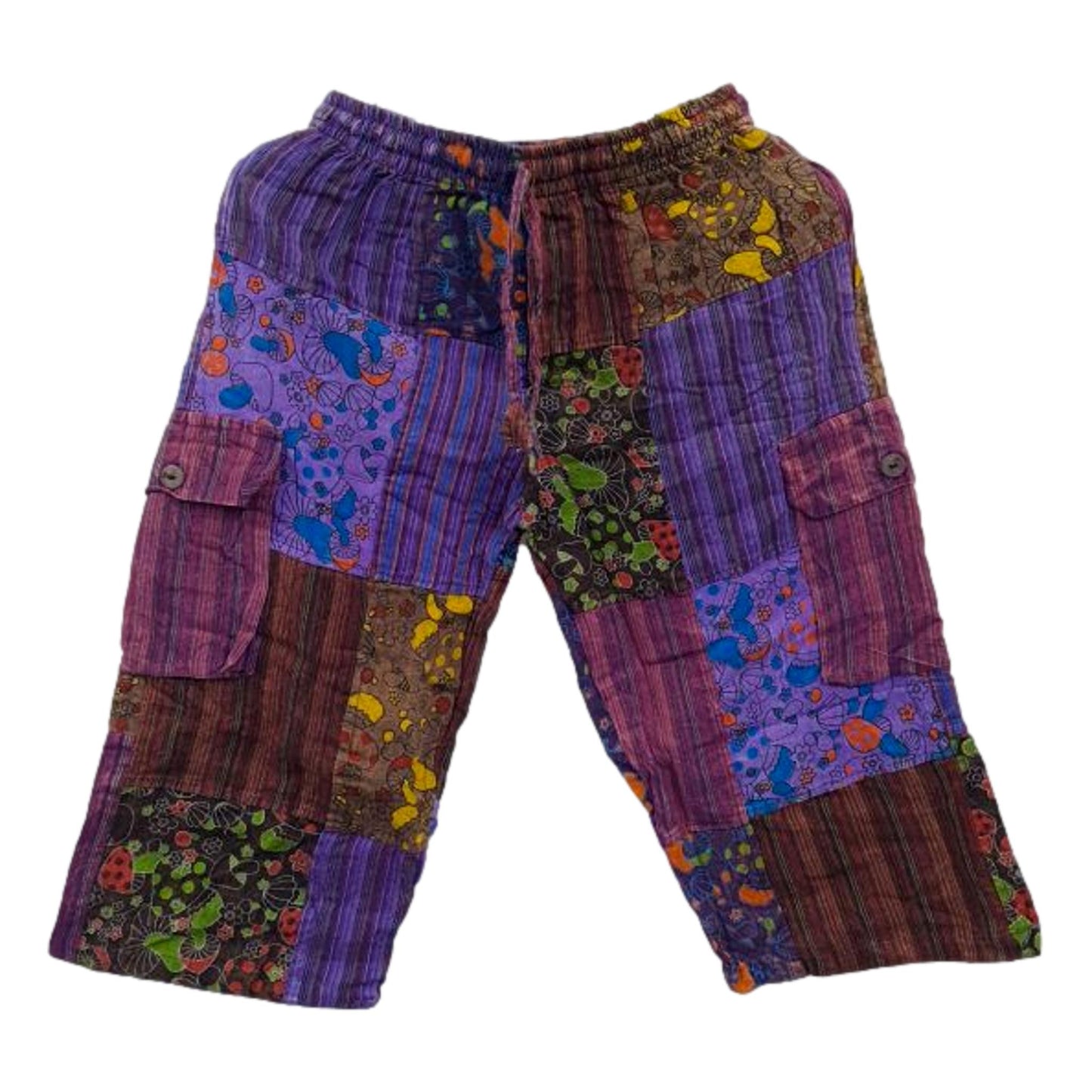 Mushroom Patchwork Shorts