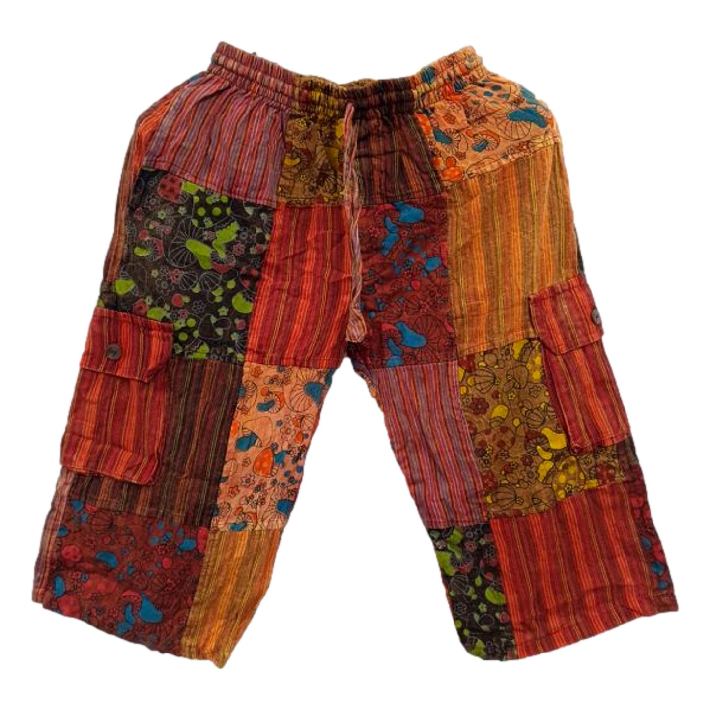 Mushroom Patchwork Shorts