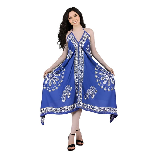 Backless Halter Neck Dress