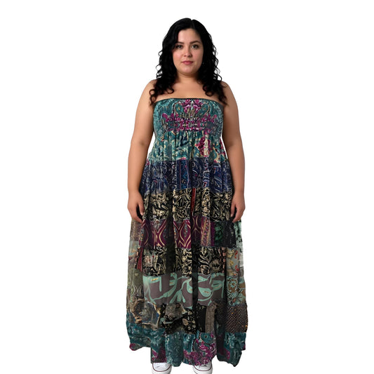 Boho Shirred Dress/Skirt