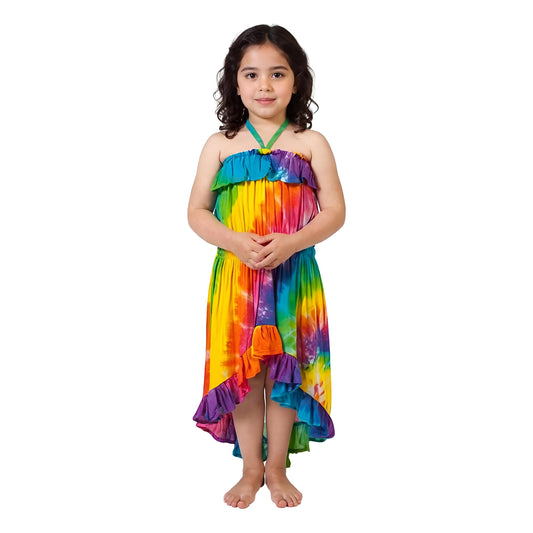 Vibrant Tie-dye Dress