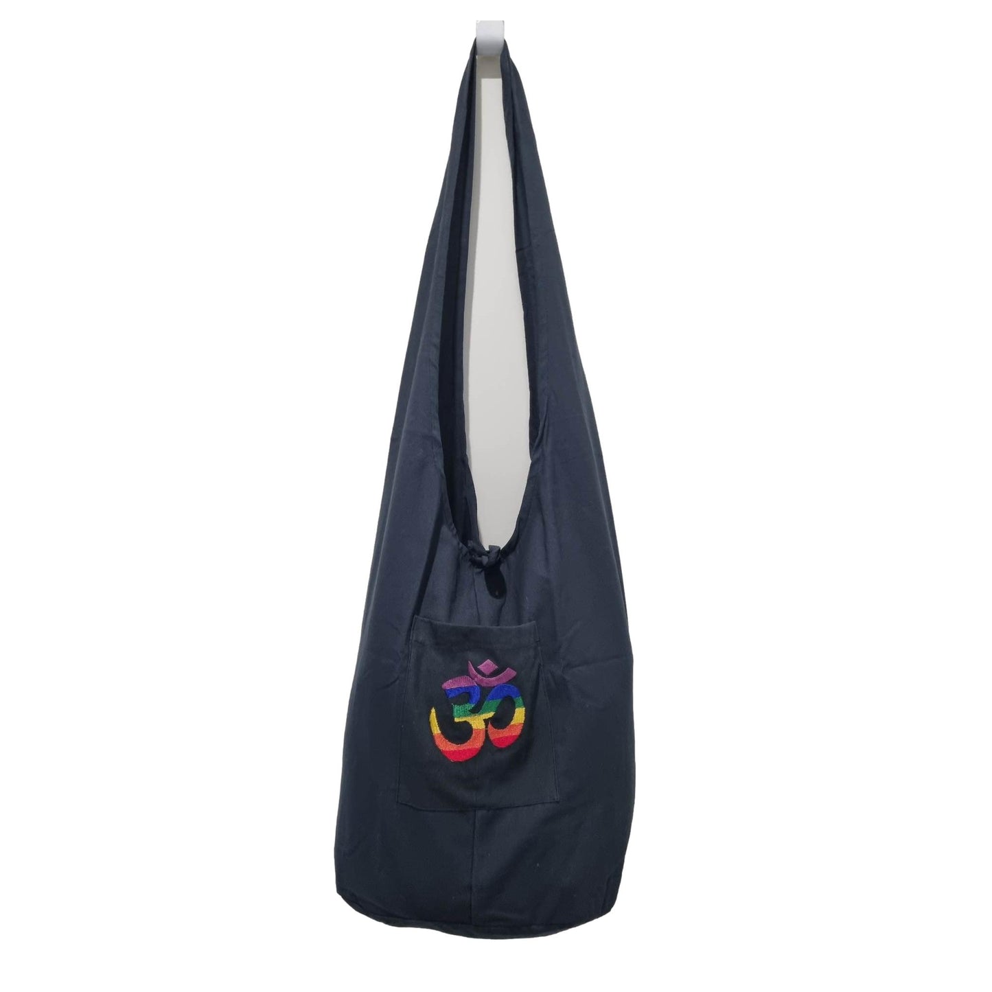 Rainbow  Embroidered Om Stripe Sling/ Cross Over Bag