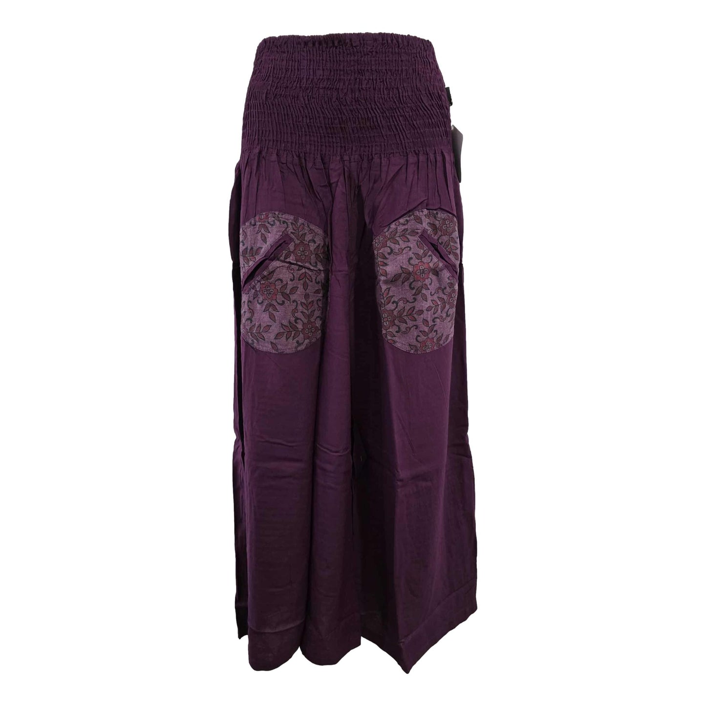 Cotton & Rayon Wide Leg Pants