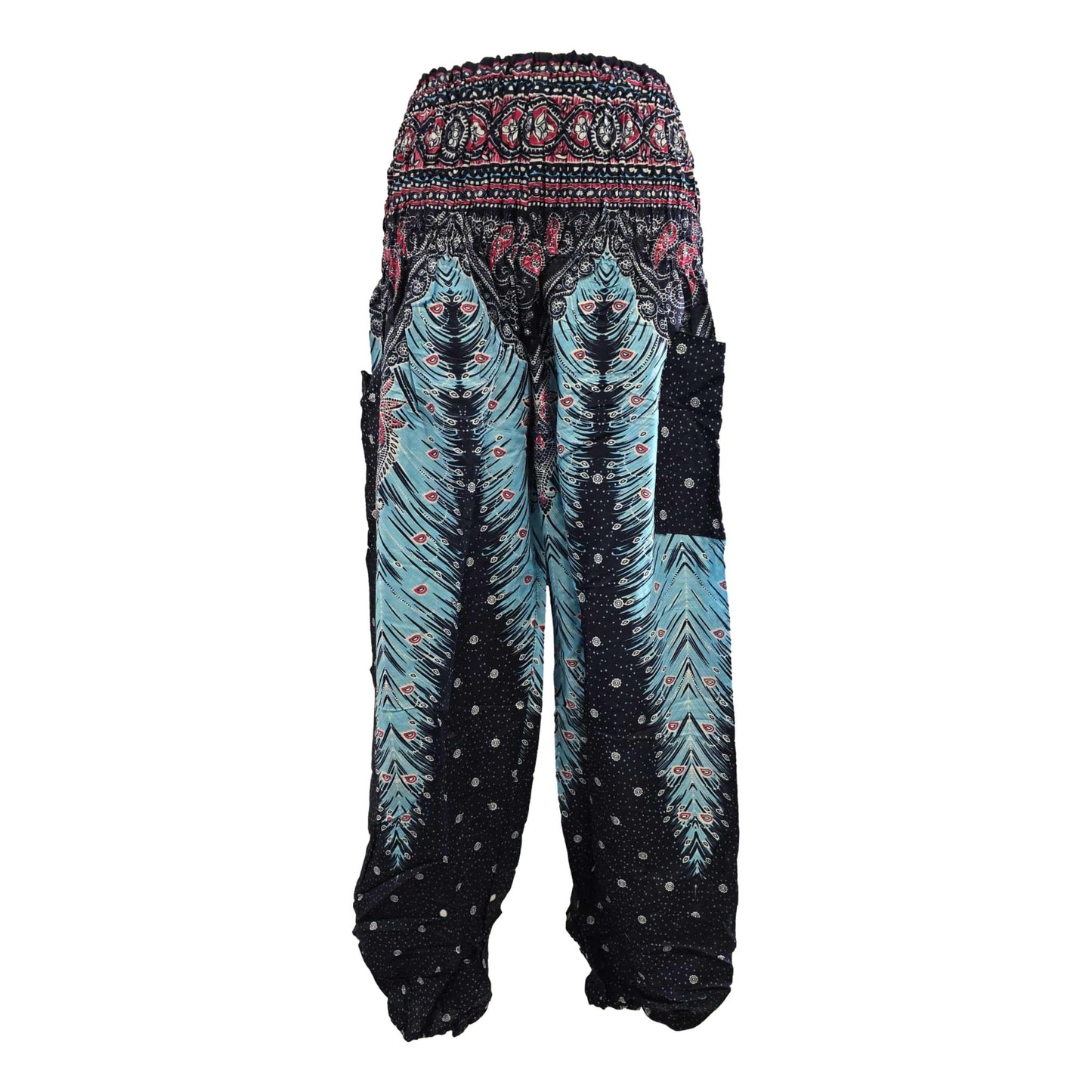 Shirred Waist Harem Pants
