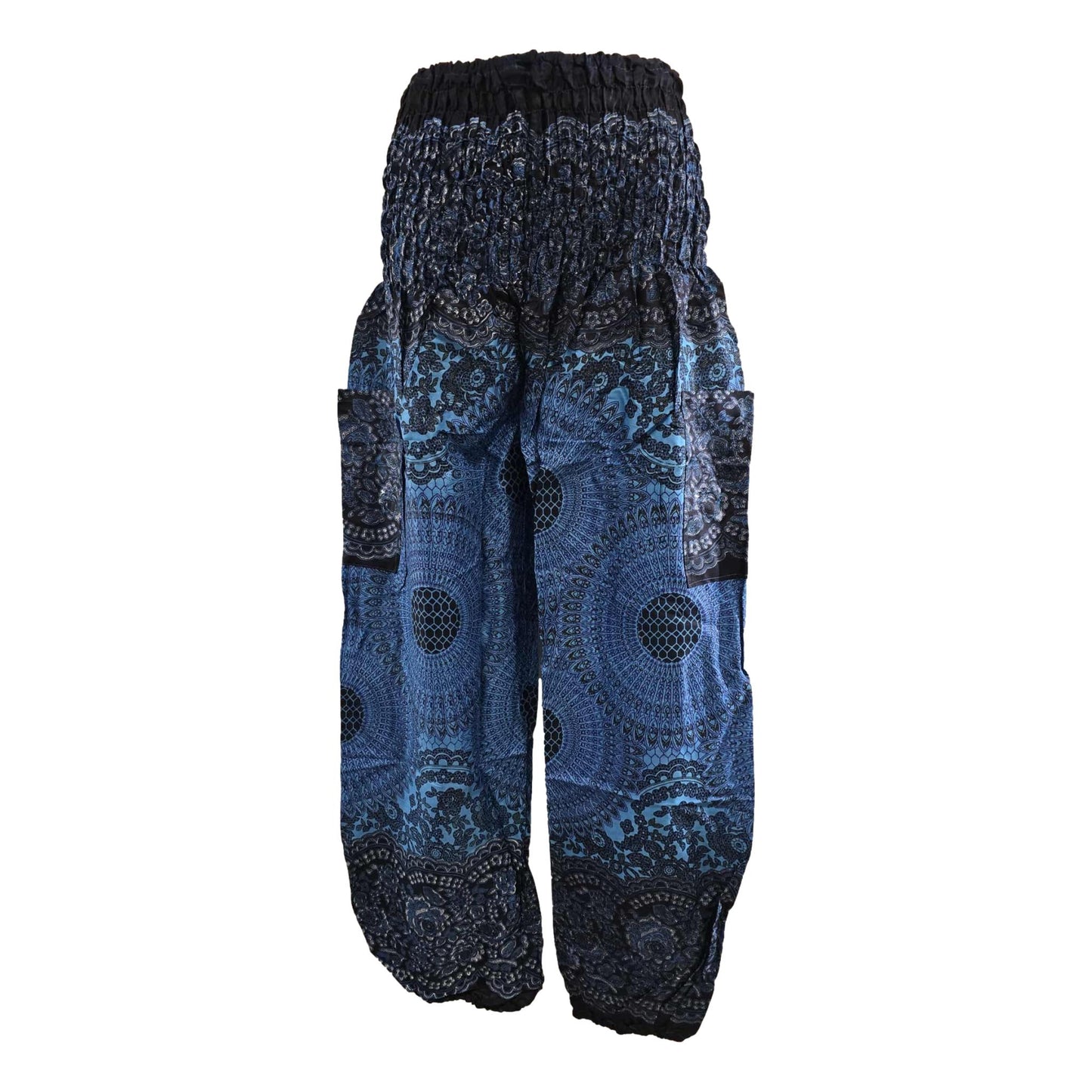 Shirred Waist Harem Pants