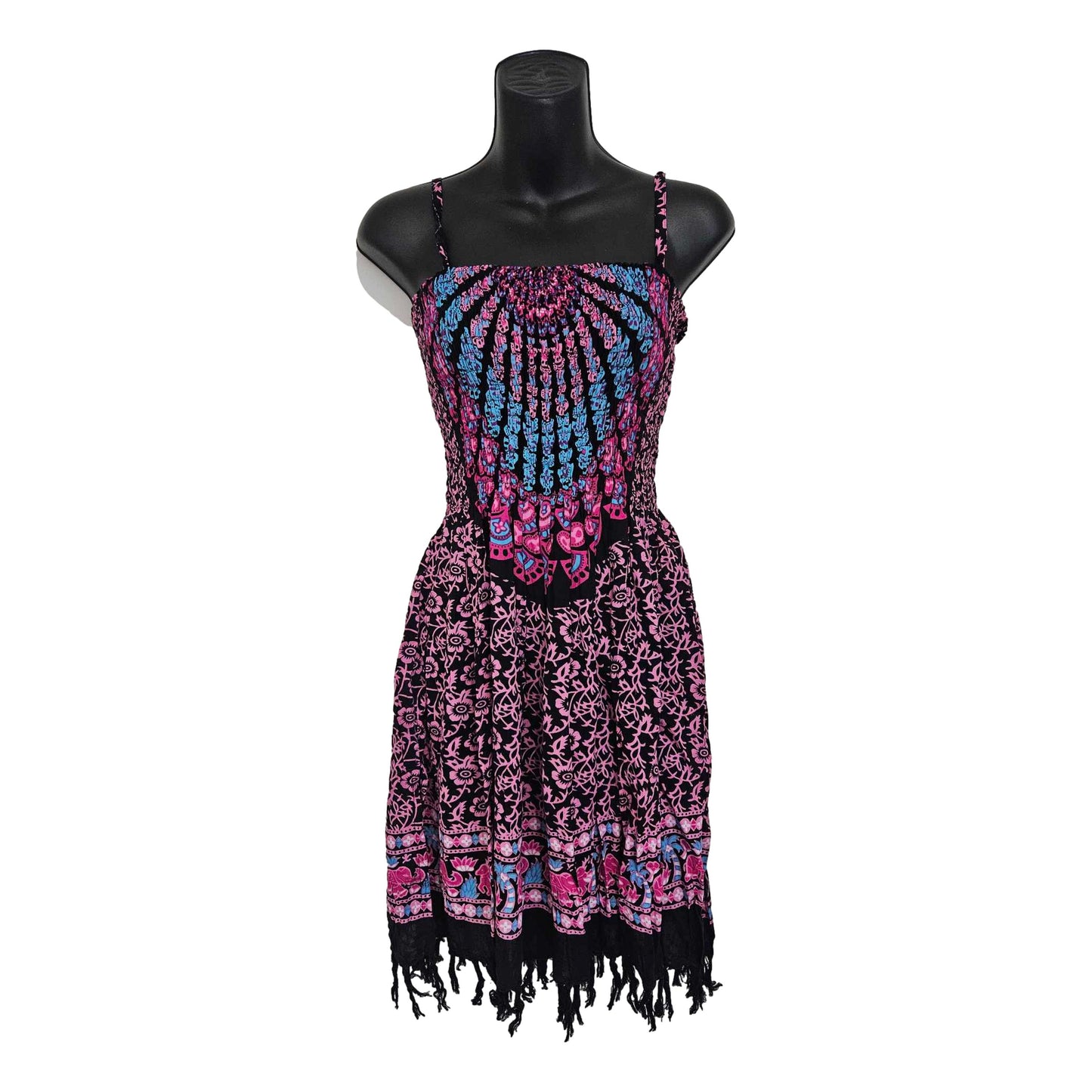 Mandala Shirred Dress