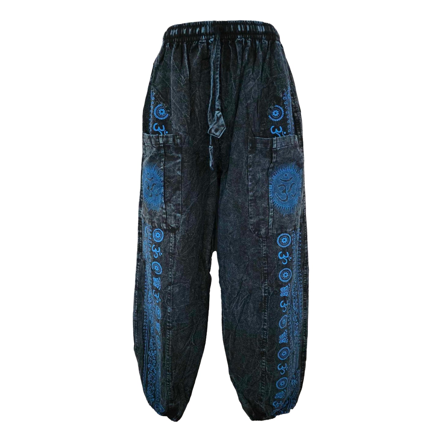 Stone Washed Om Pants - SF41