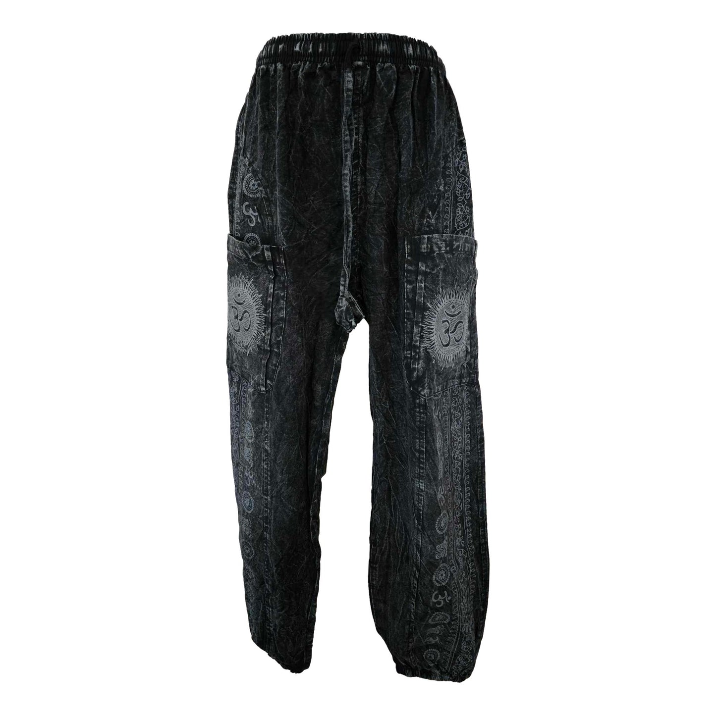 Stone Washed Om Pants - SF41