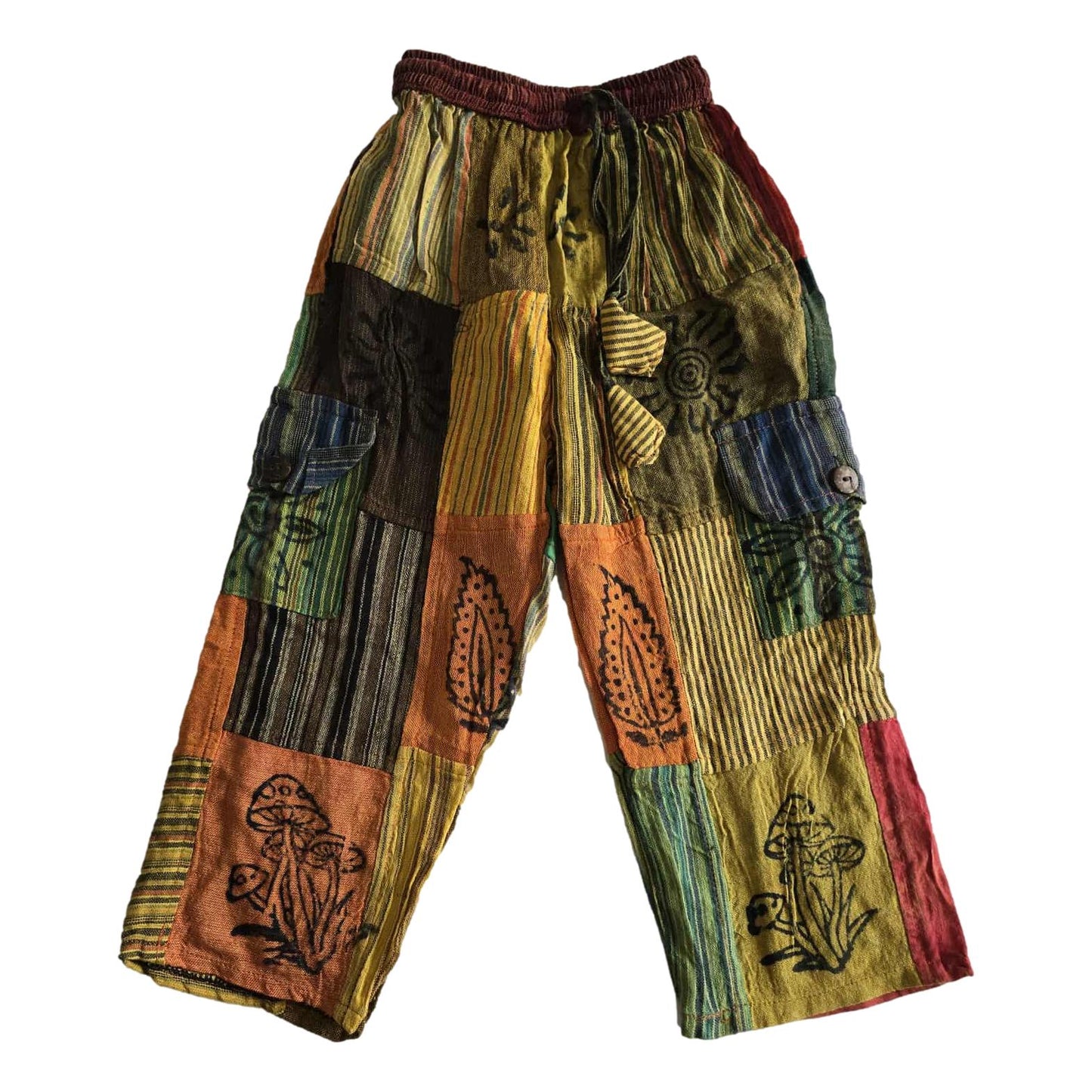 Block Print 3/4 Kids Pants