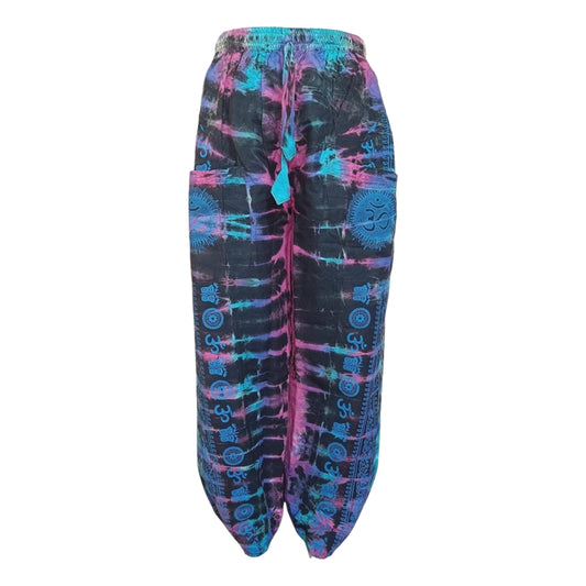Vibrant Om Tie Dye Pants -SF66