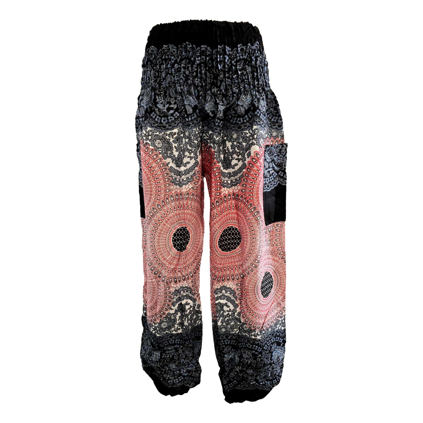 Shirred Waist Harem Pants