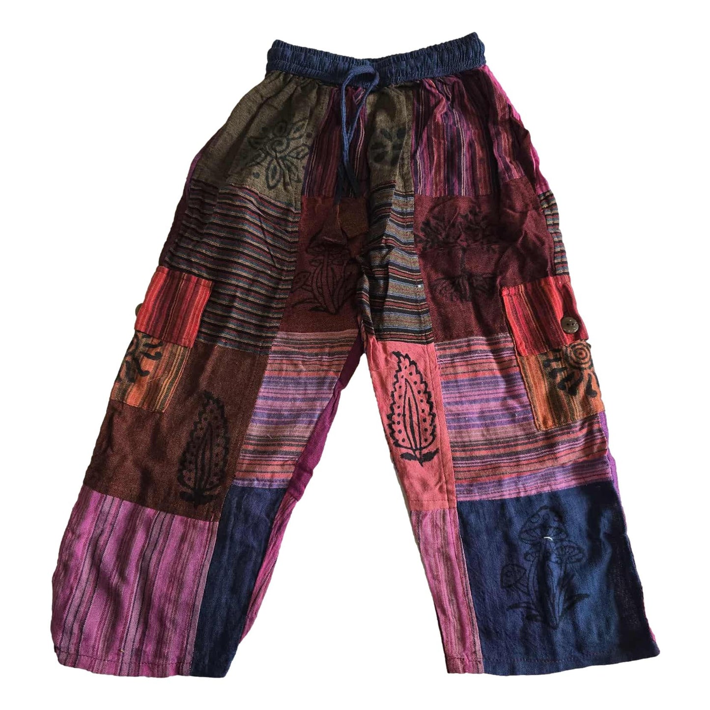 Block Print 3/4 Kids Pants