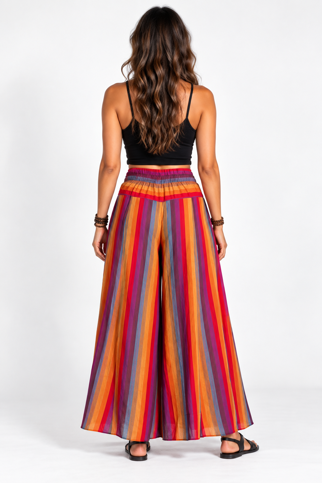 Relaxed Cotton Stripe Pants