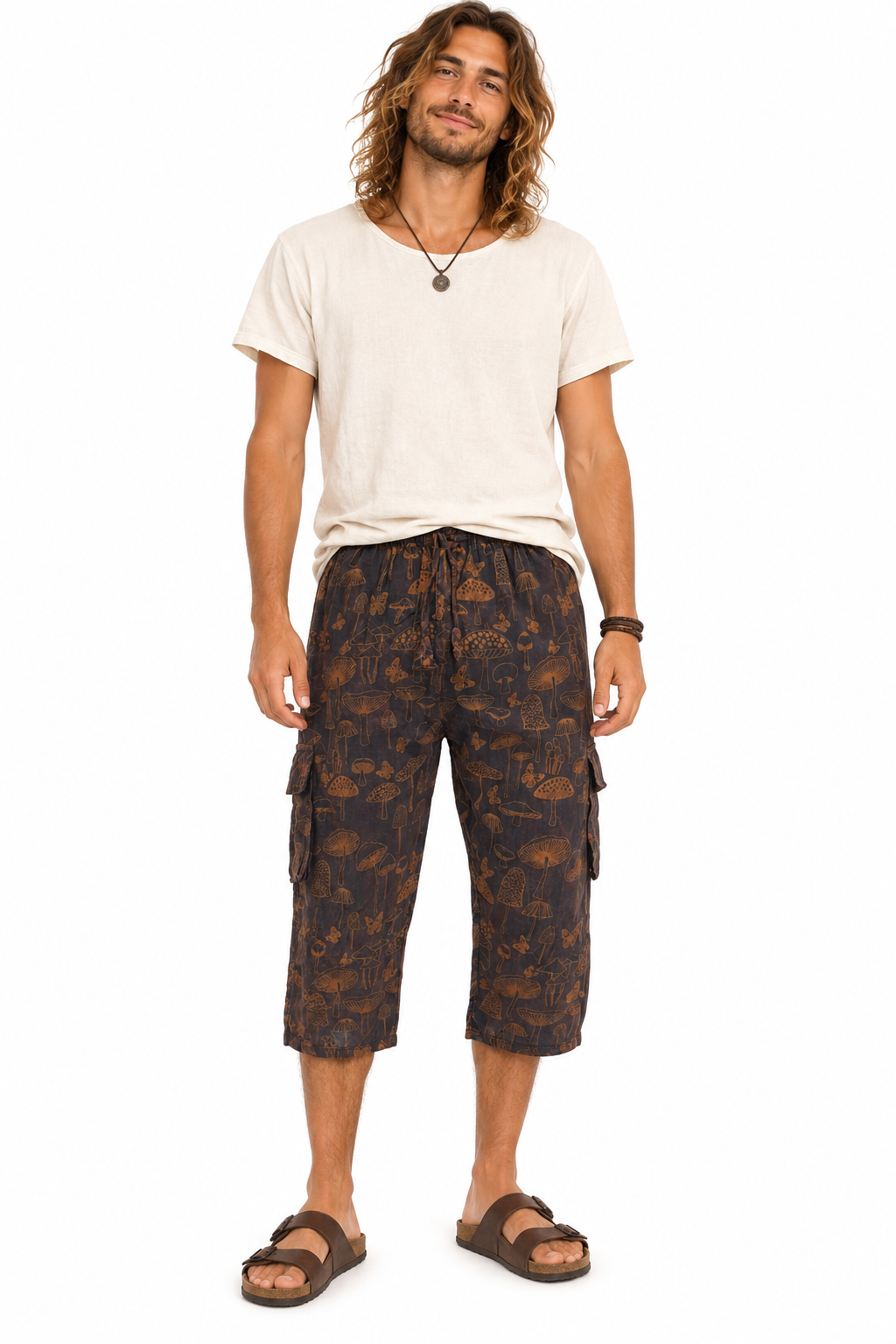 Mushroom 3/4 Cargo Shorts