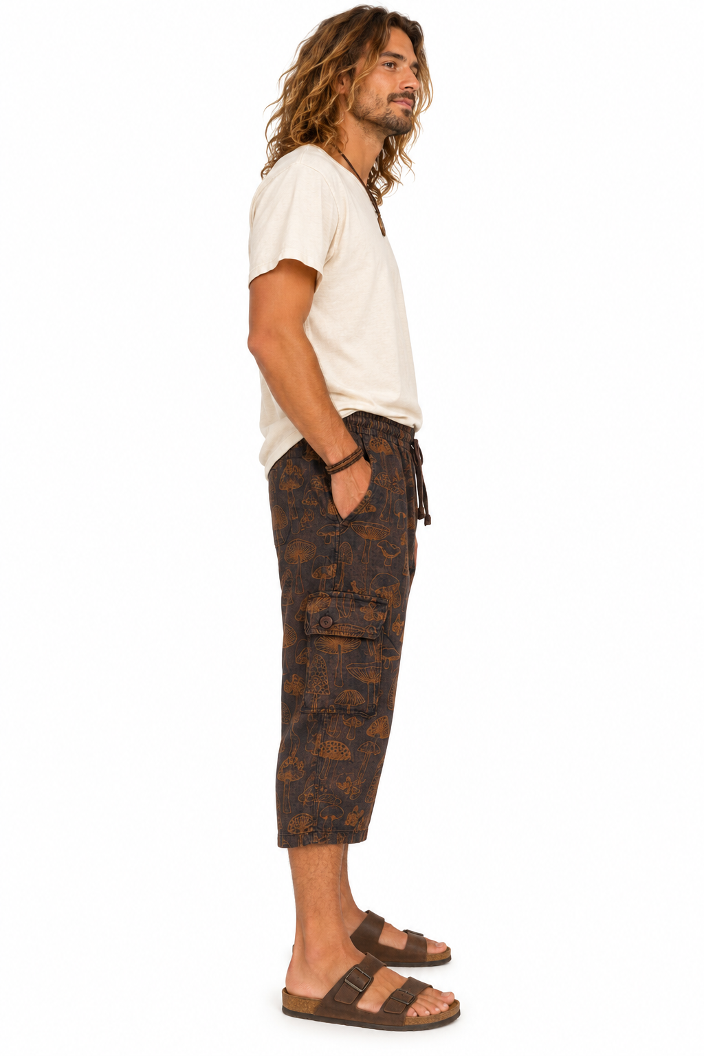 Mushroom 3/4 Cargo Shorts