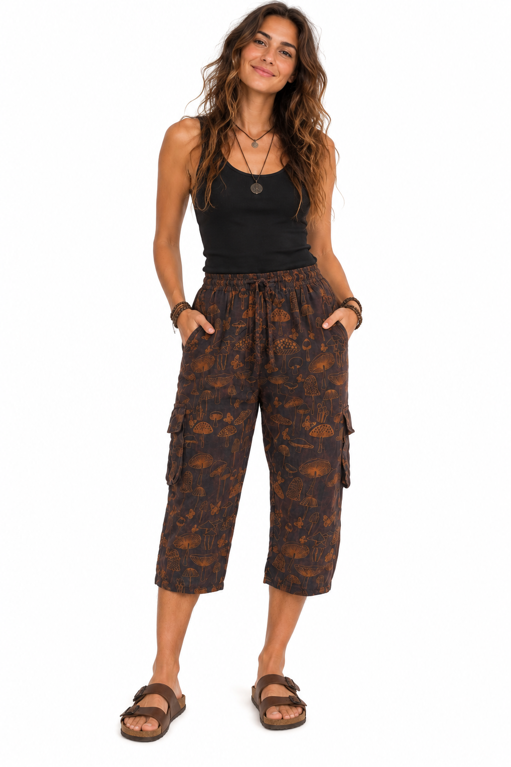 Mushroom 3/4 Cargo Shorts