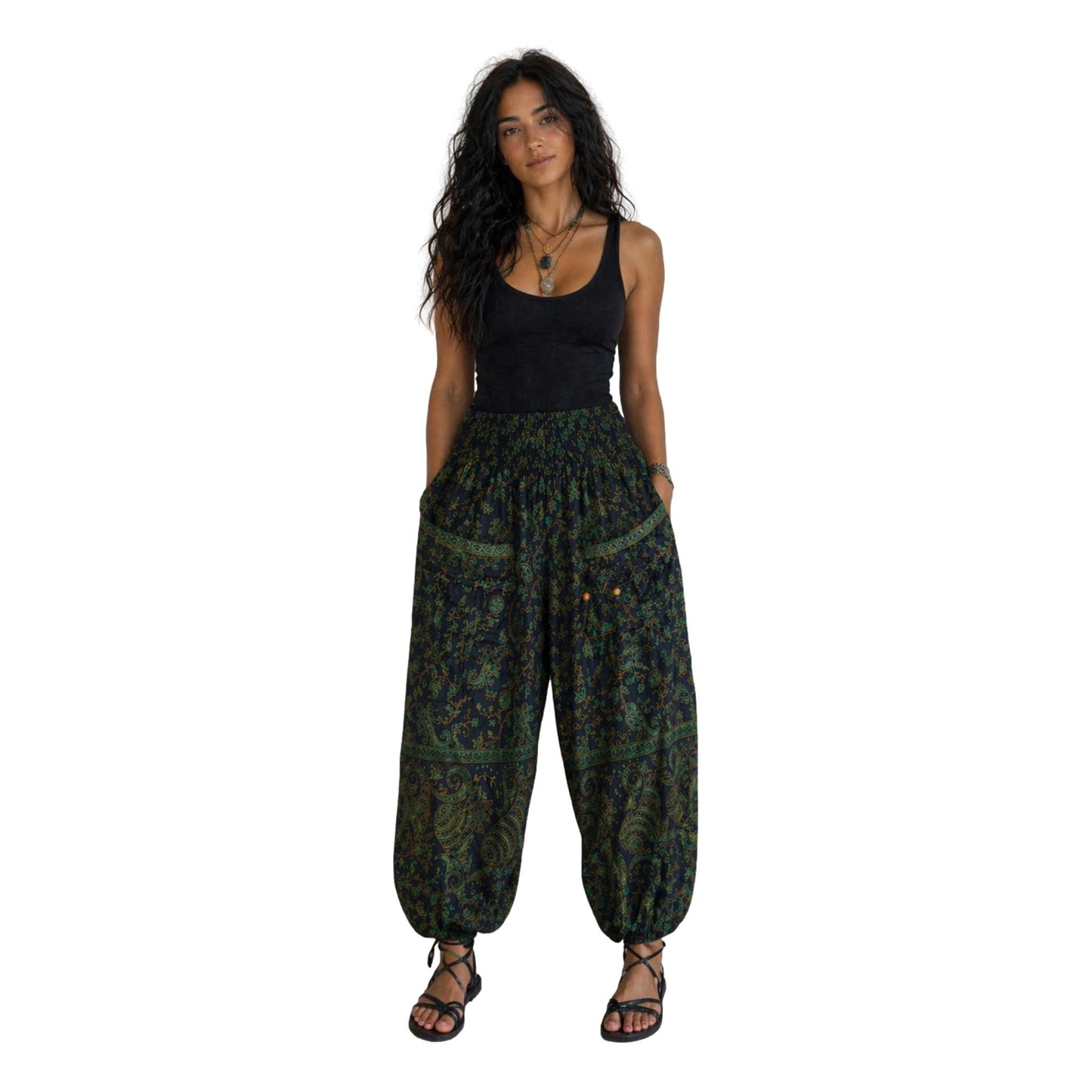 Paisley Vegan Wool Pants