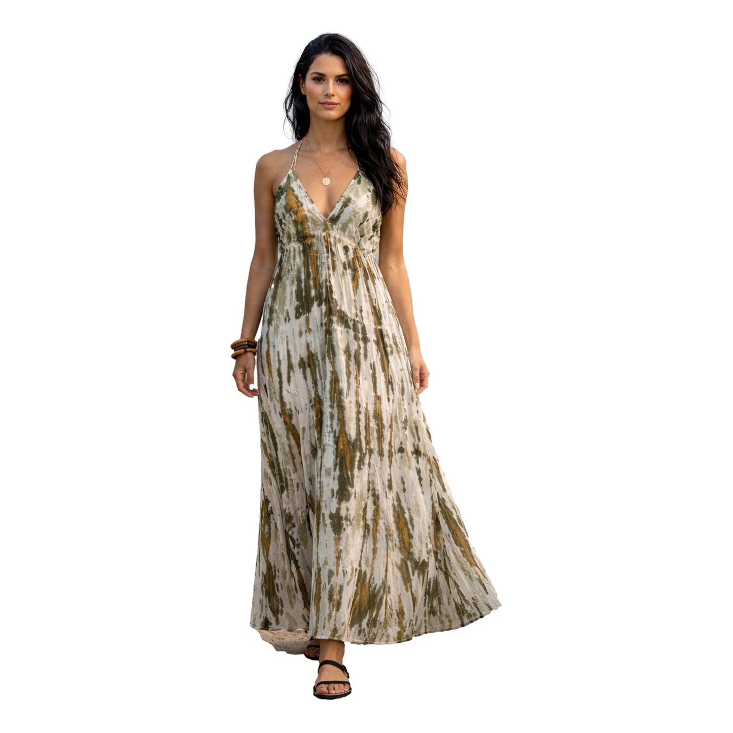 Tie Dye Halter Dress