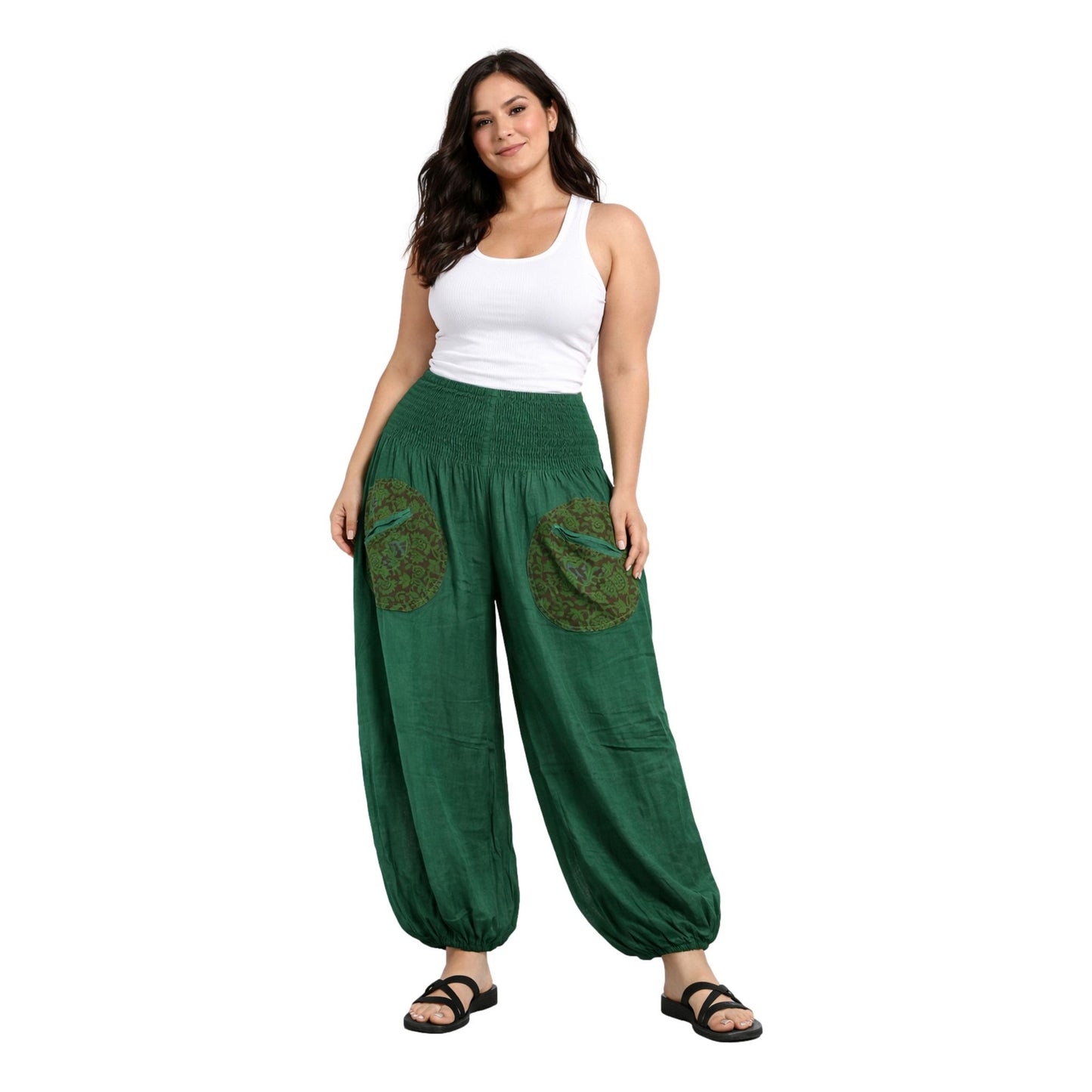 Soft Rayon Harem Pants with front pockets